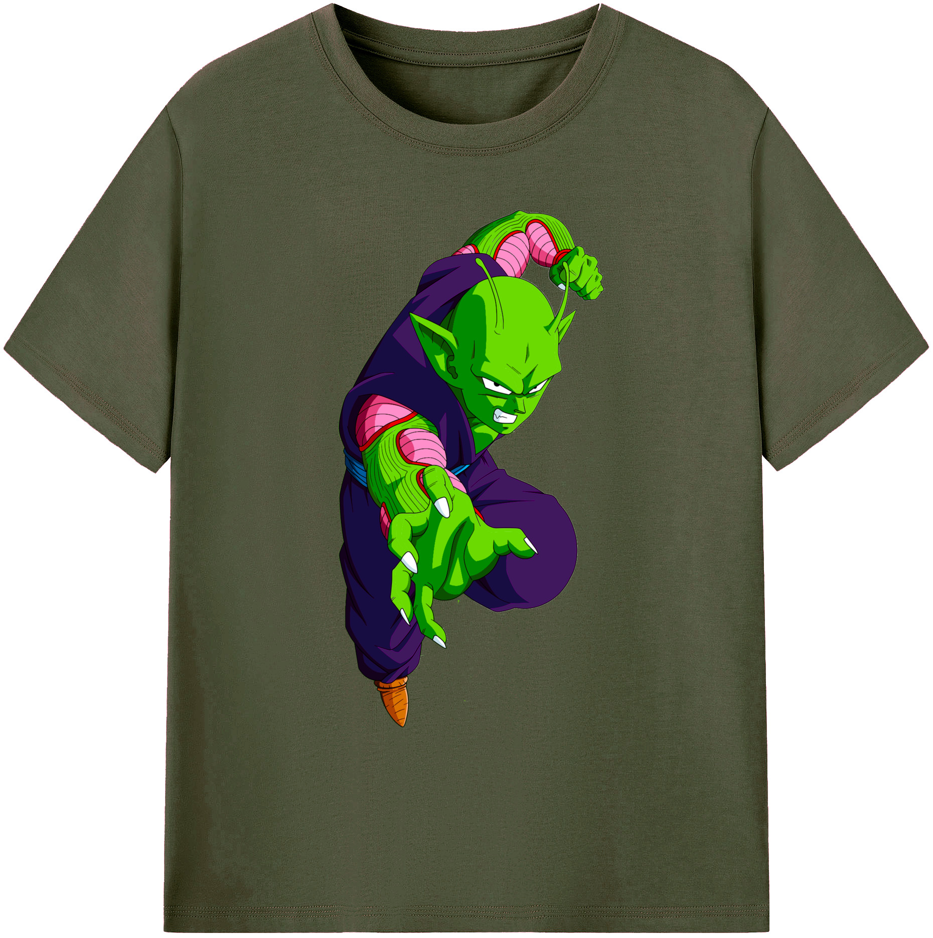 （画像用） ドラゴンボール ピッコロ DRAGON BALL Piccolo 綿100％ メンズ半袖Tシャツ｜肌触りやわらか＆通気性